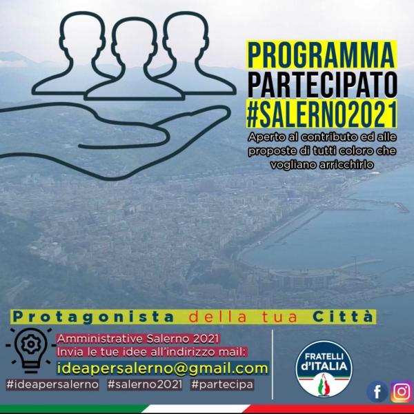 #ideaperSalerno, Fratelli d’Italia lancia l’iniziativa “il programma condiviso per una Salerno inclusiva”
