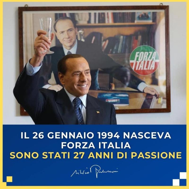 Ventisette anni fa nasceva Forza Italia