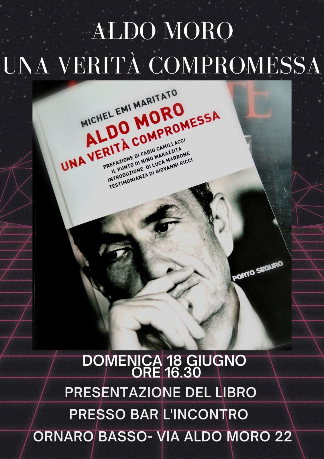 Cultura, presentazione del libro di Maritato su Aldo Moro
